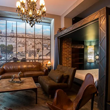 Luxury Industrial Suite With Private Hammam At Paris Montparnasse-3